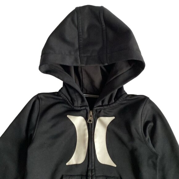Hurley Logo Black Zip-Up Hoodie Size 3T - Picture 9 of 10